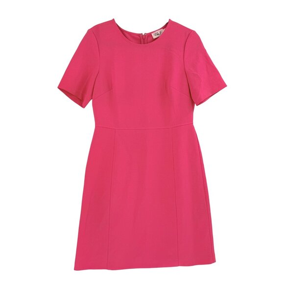 Eliza J Dresses & Skirts - Eliza J Pink Short-Sleeve Sheath Dress Size 8 Polyester/Spandex Back Zipper